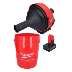 Milwaukee M12 BDC6-401C Akku Rohrreinigungsgerät 12 V + 1x Akku 4,0 Ah + Spirale + Eimer - ohne Ladegerät Nur Für Kurze Zeit