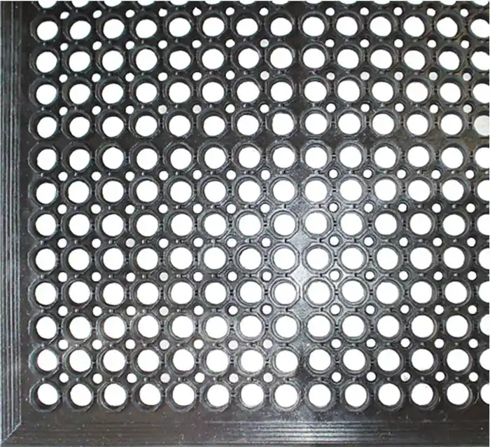 Fußmatte offene Ringe ( 9000471303 ) schwarz Gummi Saisonangebot