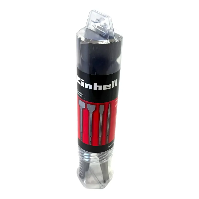 Einhell SDS Plus Meißel Set 250 mm 4 teilig ( 49247205 ) Spitzmeißel / Flachmeißel / Spatmeißel / Fliesenmeißel Abverkauf