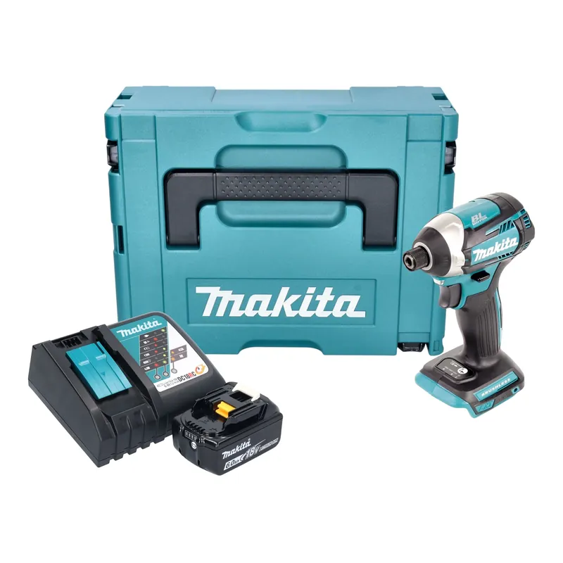 Garantierte Lieferung Makita DTD 154 RG1J Akku Schlagschrauber 18 V 175 Nm 1/4" Brushless + 1x Akku 6,0 Ah + Ladegerät + Makpac
