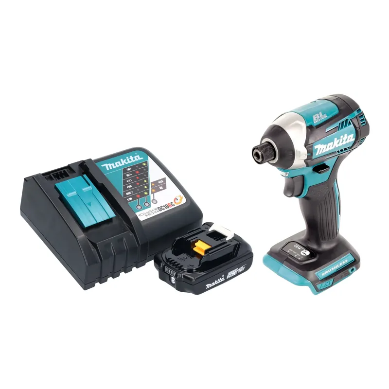 Expressversand Makita DTD 154 RA1 Akku Schlagschrauber 18 V 175 Nm 1/4" Brushless + 1x Akku 2,0 Ah + Ladegerät