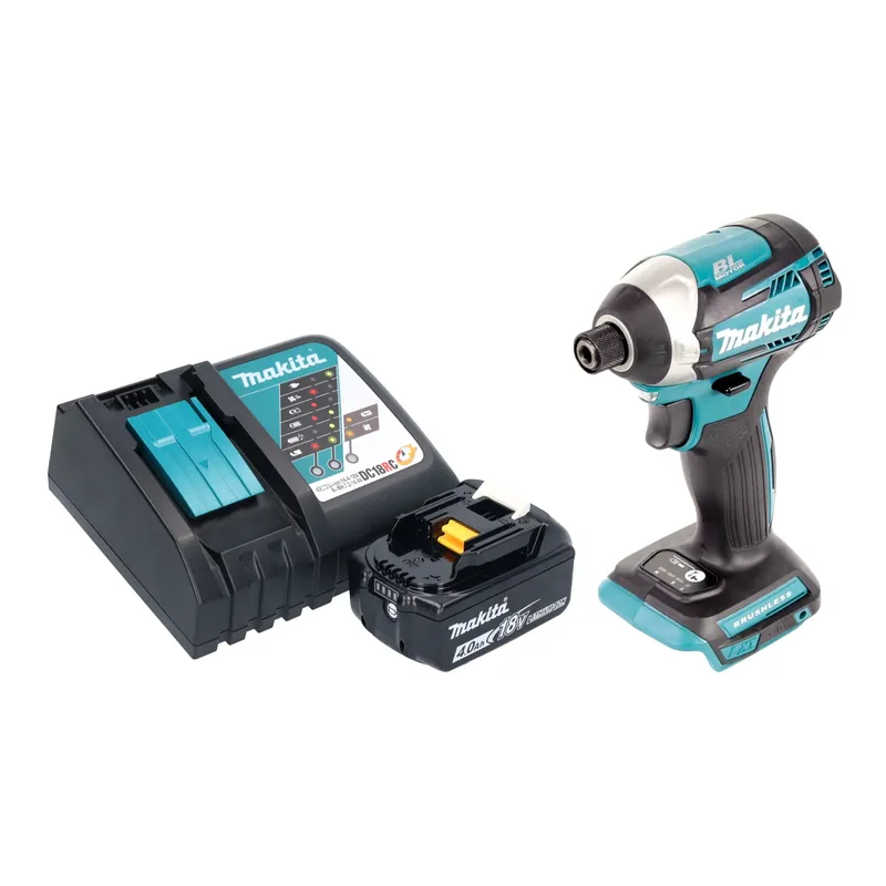 Meistverkauft Makita DTD 154 RM1 Akku Schlagschrauber 18 V 175 Nm 1/4" Brushless + 1x Akku 4,0 Ah + Ladegerät