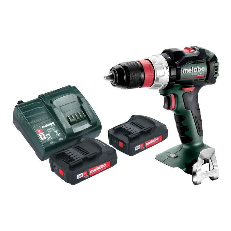 Metabo BS 18 LT BL Q Akku Bohrschrauber 18 V 75 Nm Brushless + 2x Akku 2,0 Ah + Ladegerät Sichere Zahlung
