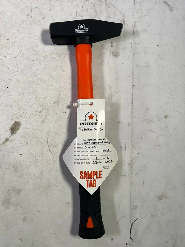Schlosserhammer, 500 g, Fiberglasgriff - Neuwertig Meistverkauft