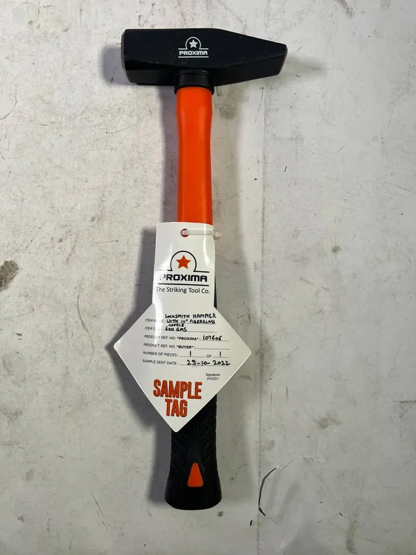 Schlosserhammer / Hammer 600g mit Fiberglasstiel - Neuwertig Begrenztes Angebot