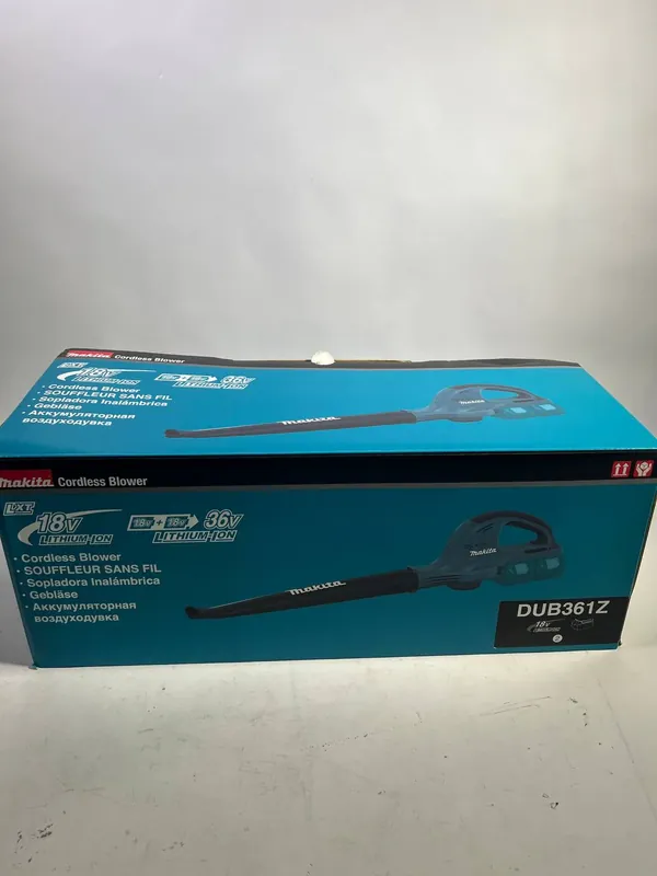 Zertifiziert Makita DUB 361 Z 2x 18 V / 36 V Akku Laubbläser Gebläse Solo - ohne Zubehör, ohne Akku, ohne Ladegerät - Leicht Gebraucht