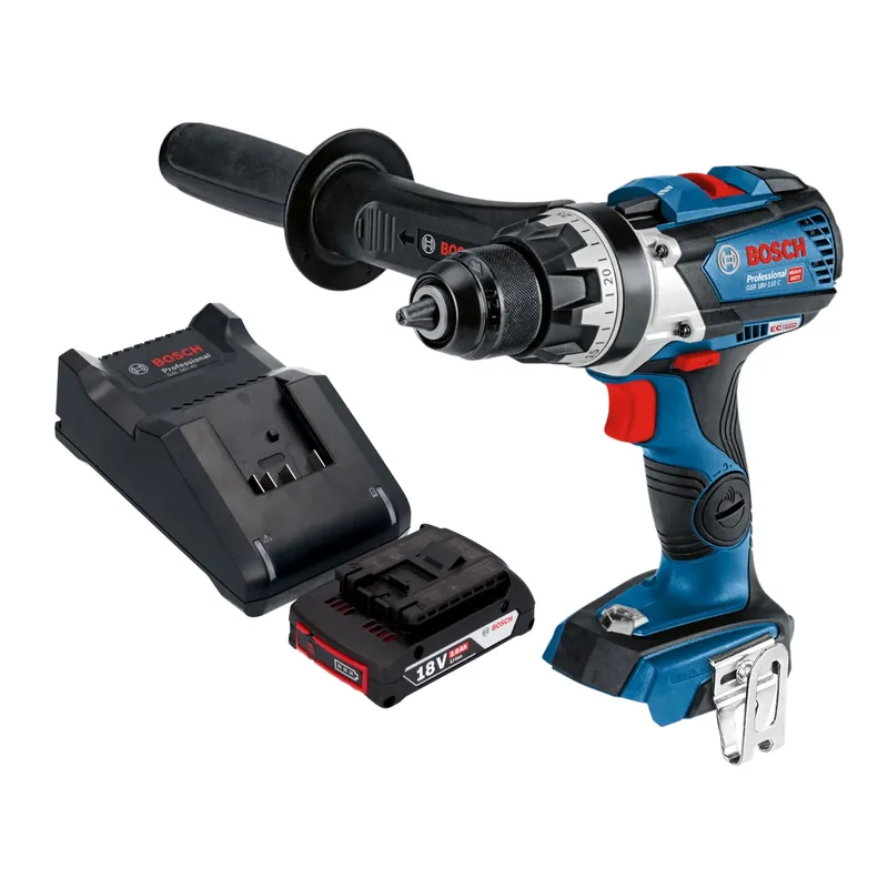Top-Seller Bosch GSR 18V-110 C Professional Akku Bohrschrauber 18 V 110 Nm Brushless + 1x Akku 2,0 Ah + Ladegerät