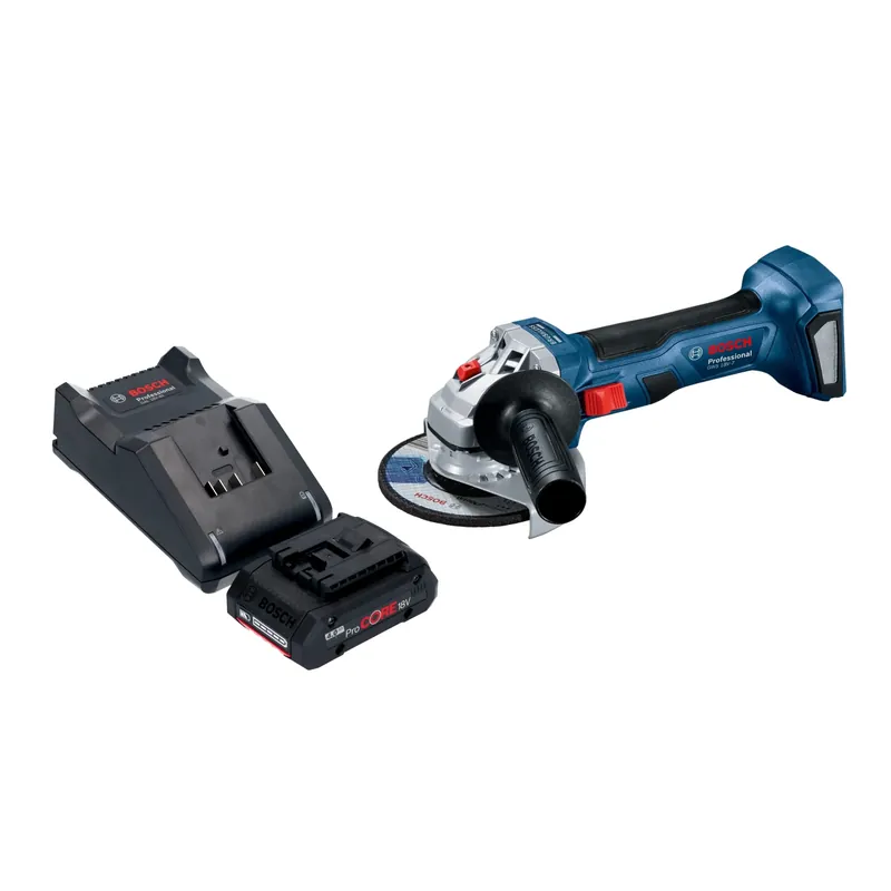 Bosch GWS 18V-7 Professional Akku Winkelschleifer 18 V 115 mm Brushless + 1x ProCORE Akku 4,0 Ah + Ladegerät Top-Seller