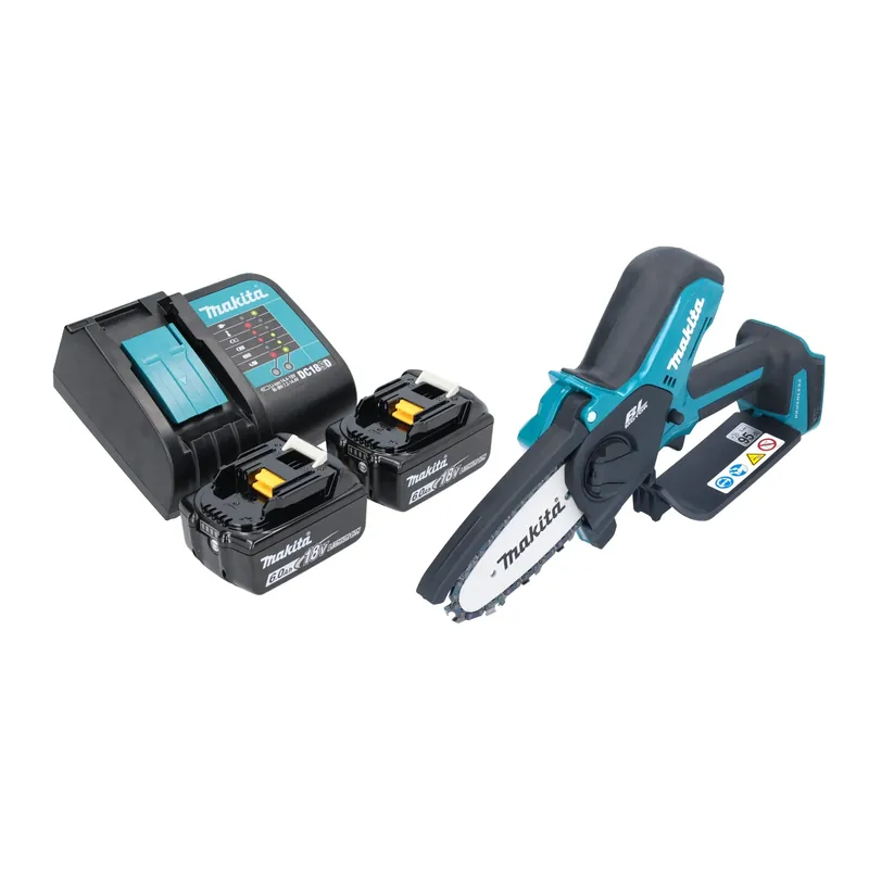 Saisonangebot Makita DUC 101 SG201 Akku Astsäge 18 V 10 cm Brushless + 2x Akku 6,0 Ah + Ladegerät