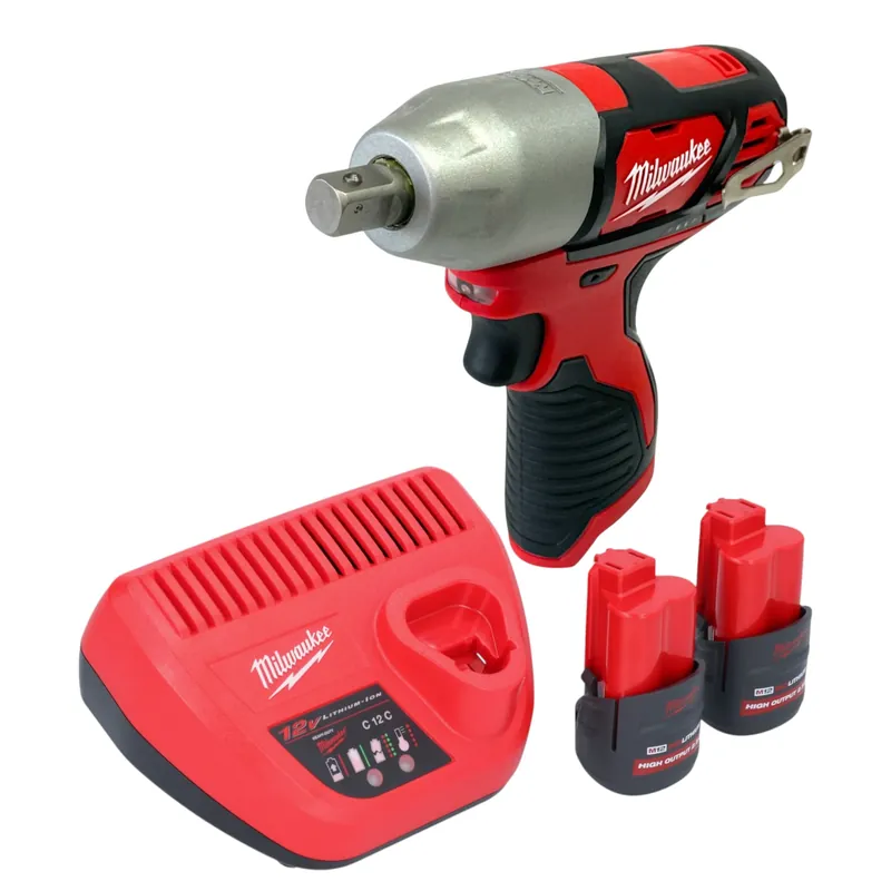Milwaukee M12 BIW12-252 Akku Schlagschrauber 12 V 138 Nm 1/2" + 2x Akku 2,5 Ah + Ladegerät Top-Angebot