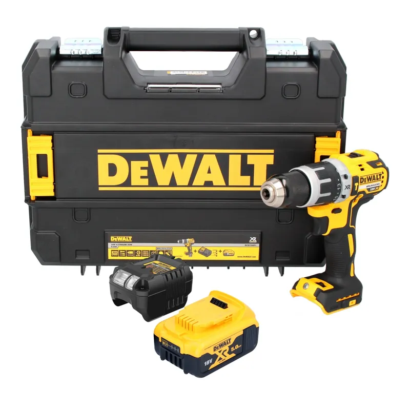 Meistverkauft DeWalt DCD 796 P1T Akku Schlagbohrschrauber 18 V 70 Nm Brushless + 1x Akku 5,0 Ah + Ladegerät + TSTAK