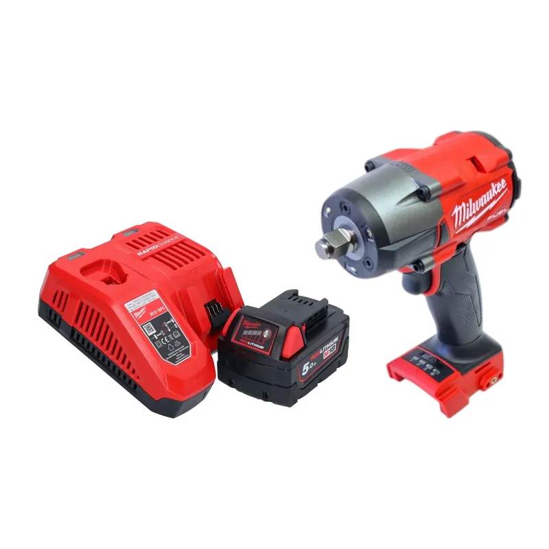 Milwaukee M18 FMTIW2F12-501 Akku Schlagschrauber 18 V 745 Nm 1/2" Brushless + 1x Akku 5,0 Ah + Ladegerät Sofort Bestellen