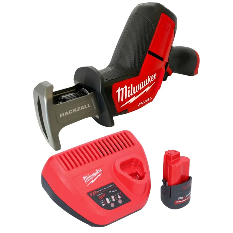 Milwaukee M12 CHZ-251 Akku Säbelsäge 12 V Brushless + 1x Akku 2,5 Ah + Ladegerät Echt