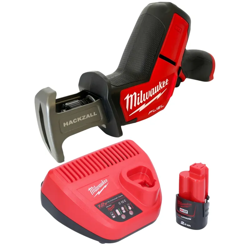 Bestpreis Milwaukee M12 CHZ-201 Akku Säbelsäge 12 V Brushless + 1x Akku 2,0 Ah + Ladegerät
