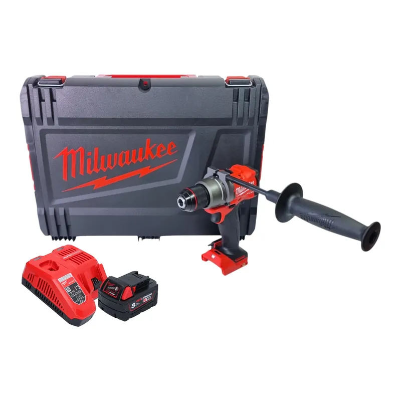 Milwaukee M18 FDD3-501X Akku Bohrschrauber 18 V 158 Nm Brushless + 1x Akku 5,0 Ah + Ladegerät + HD Box Ausverkauf