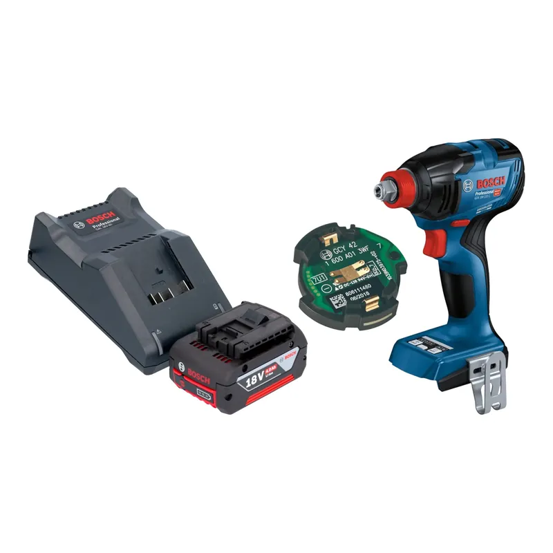 Bosch GDX 18V-210 C Professional Akku Drehschlagschrauber 18 V 210 Nm Brushless + 1x Akku 4,0 Ah + Ladegerät + GCY 42 Bluetooth Modul Ausverkauf