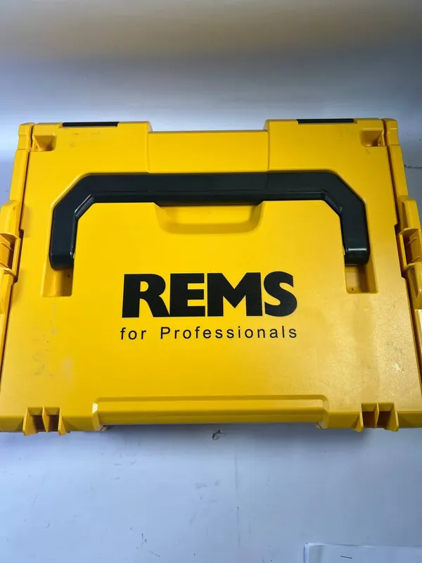 REMS Mini-Press ACC 22 V Akku Radialpresse mit Zwangsablauf in L-Boxx + 1 x 2,5 Ah Akku + Ladegerät ( 578014 R220 ) - Leicht Gebraucht Aktuell