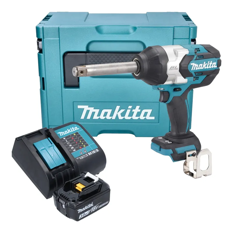 Super-Preis Makita DTW 1005 SF1J Akku Schlagschrauber 18 V 1360 Nm 3/4" Brushless + 1x Akku 3,0 Ah + Ladegerät + Makpac