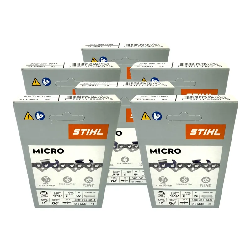 Beliebt STIHL Picco Micro Mini 3 Sägekette 30 cm 3/8" P 1,1 mm 44 TG 6 Stk. ( 6x 36100000044 )