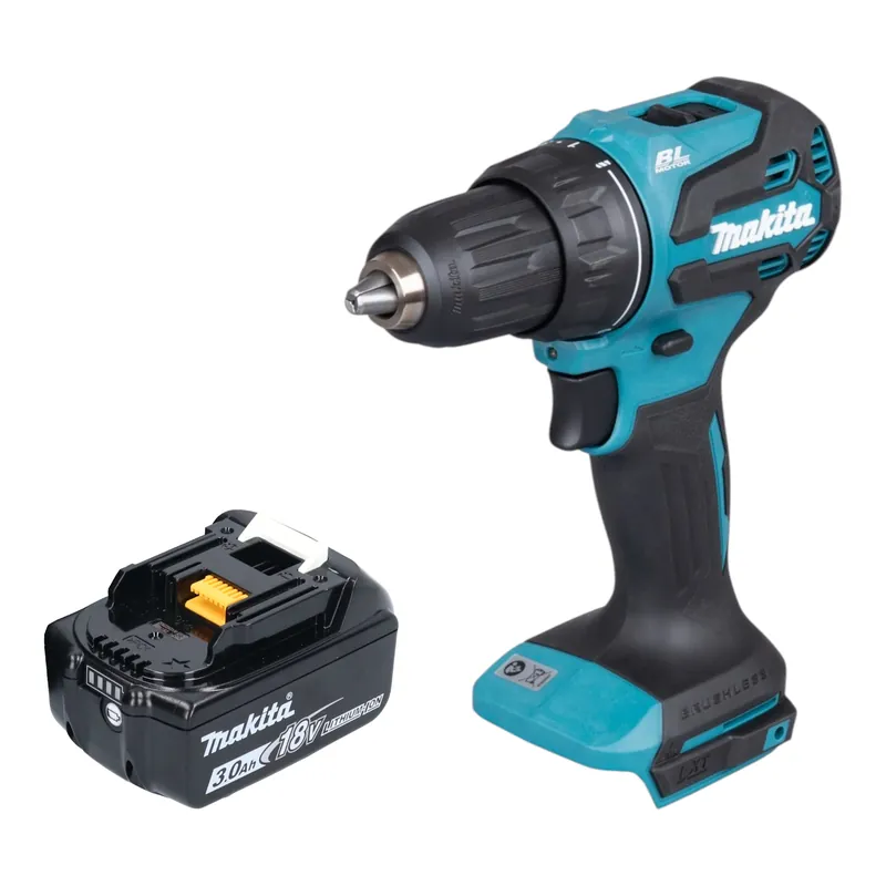 Makita DDF 490 F1 Akku Bohrschrauber 18 V 65 Nm 1/2" Brushless + 1x Akku 3,0 Ah - ohne Ladegerät Echt
