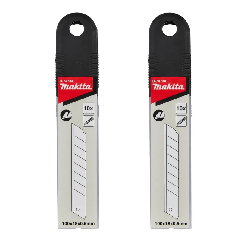 Neu Im Sortiment Makita 2x Abbrechklingen 20 Stk. Ersatzklingen für Abbrechklingenmesser ( 2x D-74734 )