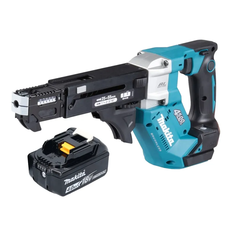 Jetzt Kaufen Makita DFR 552 M1 Akku Magazinschrauber 18 V 25 - 55 mm Brushless + 1x Akku 4,0 Ah - ohne Ladegerät