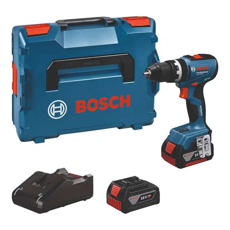 Bosch GSR 18V-65 Professional Akku Bohrschrauber 18 V 63 Nm ( 06019N3203 ) Brushless + 2x Akku 5,0 Ah + Ladegerät + L-Boxx Günstig
