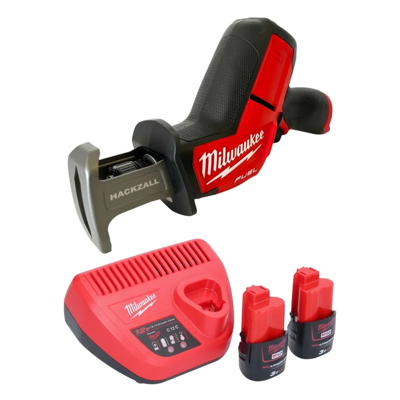 Milwaukee M12 CHZ-302 Akku Säbelsäge 12 V Brushless + 2x Akku 3,0 Ah + Ladegerät Mega-Angebot