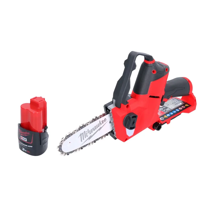 Milwaukee M12 FHS-301 Akku Astsäge 12 V 15 cm Brushless + 1x Akku 3,0 Ah - ohne Ladegerät Sonderaktion