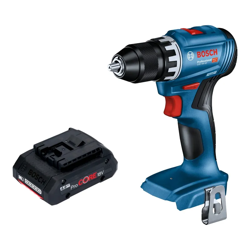 Expressversand Bosch GSR 18V-45 Professional Akku Bohrschrauber 18 V 45 Nm Brushless + 1x ProCORE Akku 4,0 Ah - ohne Ladegerät