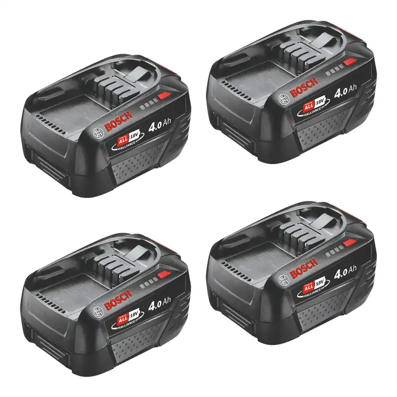 Bosch 4x PBA 18V 4.0Ah W-C Akku 18 V 4,0 Ah POWER FOR ALL ( 4x 1600A011T8 ) Preis Gesenkt