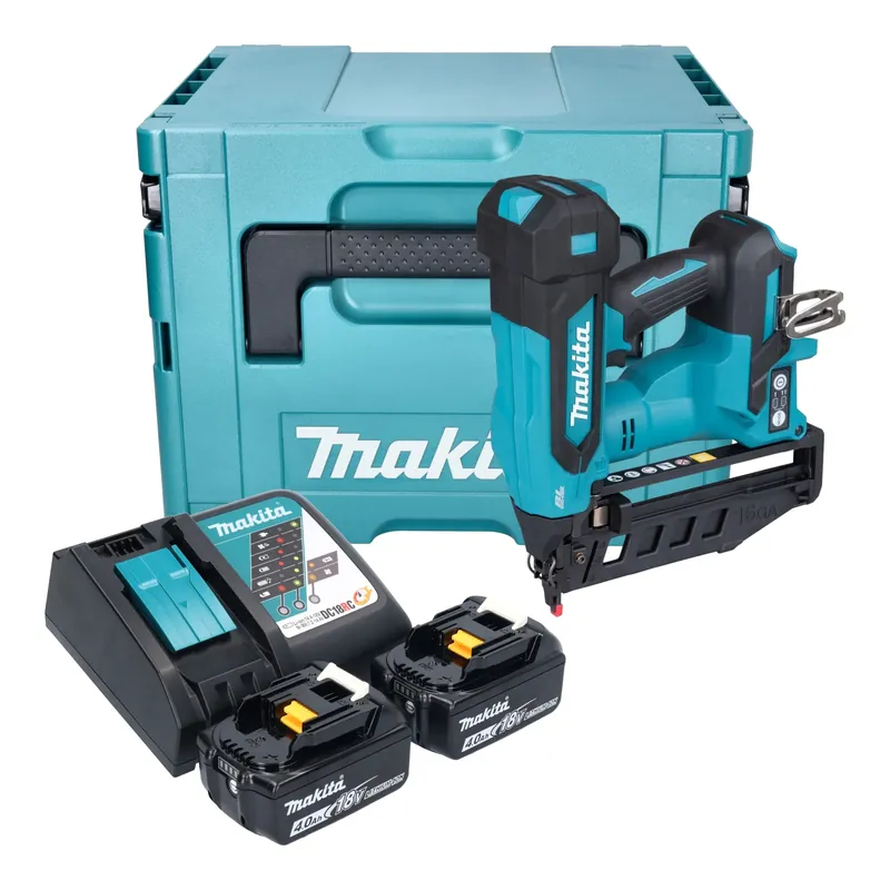 Schneller Versand Makita DBN 601 RMJ Akku Nagler 18 V 19 - 64 mm Brushless + 2x Akku 4,0 Ah + Ladegerät + Makpac