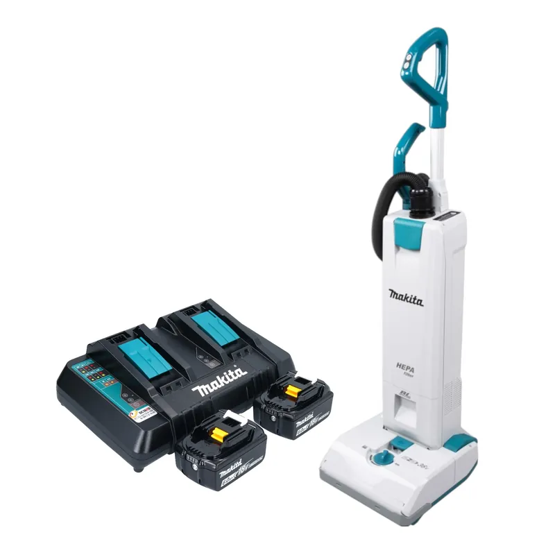 Top-Preis Makita DVC 560 PG2 Akku Staubsauger 36 V ( 2x 18 V ) 5 l Brushless + 2x Akku 6,0 Ah + Ladegerät