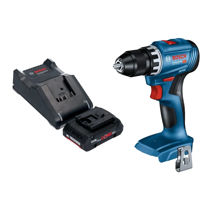 Must-Have Bosch GSR 18V-45 Professional Akku Bohrschrauber 18 V 45 Nm Brushless + 1x ProCORE Akku 4,0 Ah + Ladegerät