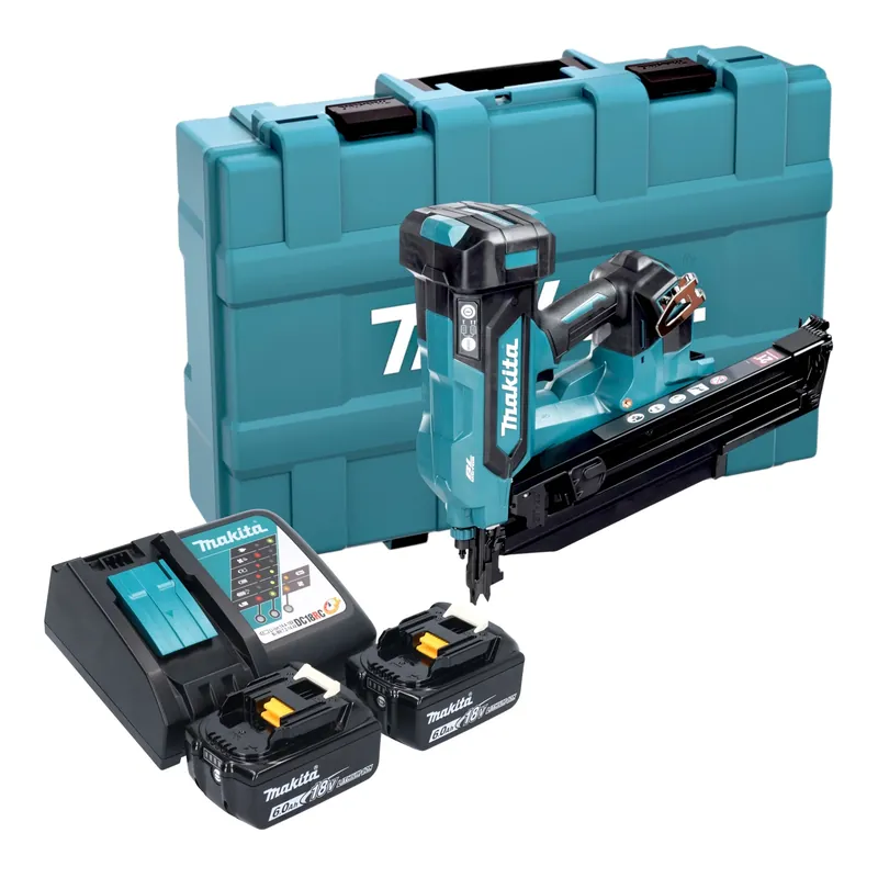 Makita DBN 901 RGK Akku Nagler 18 V 50 - 90 mm Brushless + 2x Akku 6,0 Ah + Ladegerät + Koffer Direkt Vom Hersteller