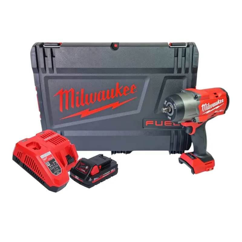 Milwaukee M18 FHIW2F12-301X Akku Schlagschrauber 18 V 1491 Nm 1/2" Brushless + 1x Akku 3,0 Ah + Ladegerät + HD Box Schneller Versand