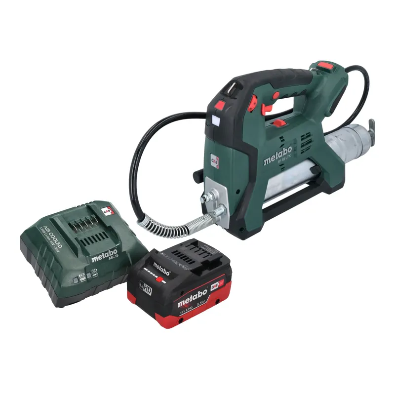 Preisknaller Metabo FP 18 LTX Akku Fettpresse 18 V 690 bar + 1x LiHD Akku 5,5 Ah + Ladegerät