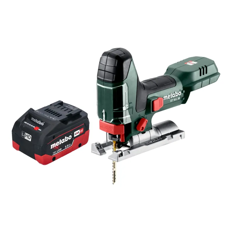 Neu Im Sortiment Metabo ST 18 L 90 Akku Stichsäge 18 V 90 mm + 1x LiHD Akku 5,5 Ah - ohne Ladegerät