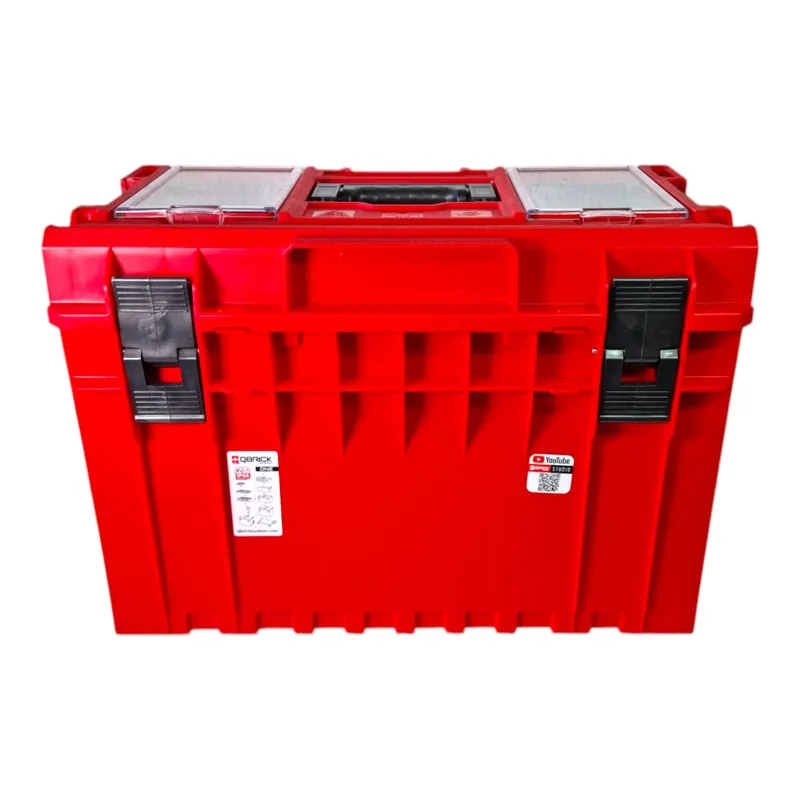 Qbrick System ONE 450 PROFI RED ULTRA HD Custom Werkzeugkoffer modularer Organizer 585 x 385 x 420 mm 52 l stapelbar IP66 - alte Version Solange Der Vorrat Reicht