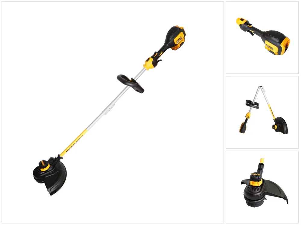 Neu Im Sortiment Dewalt DCM 561 PBS 18 V Brushless Li-Ion Akku Rasentrimmer mit geteilter Welle + DeWalt DCL 040 18V XR Li-Ion Akku Lampe