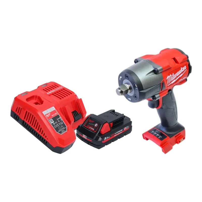 Milwaukee M18 FMTIW2F12-301 Akku Schlagschrauber 18 V 745 Nm 1/2" Brushless + 1x Akku 3,0 Ah + Ladegerät Nur Für Kurze Zeit