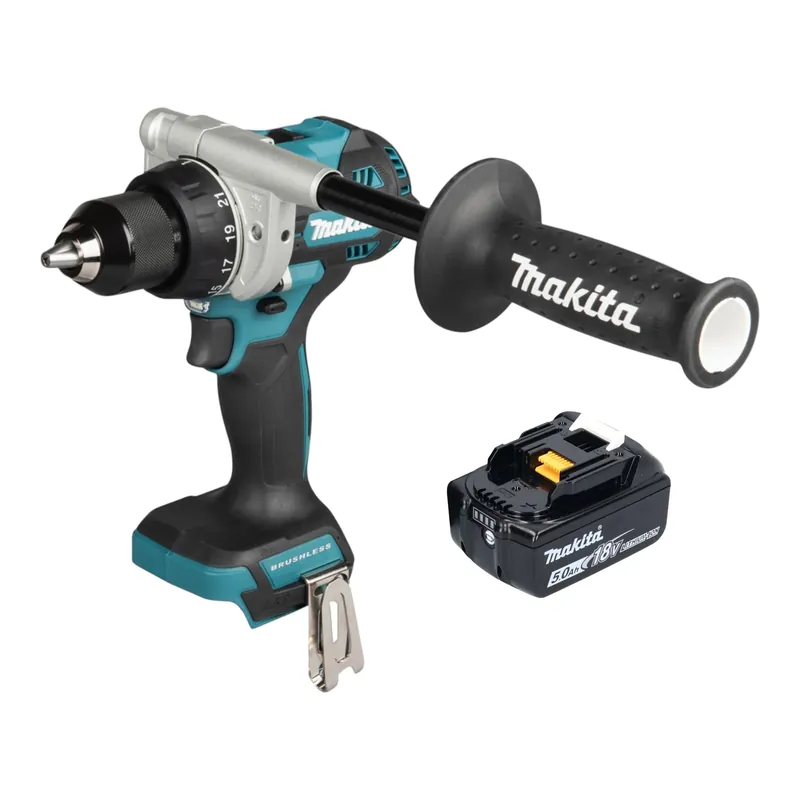 Finale Aktion Makita DDF 492 T1 Akku Bohrschrauber 18 V 141 Nm Brushless + 1x Akku 5,0 Ah - ohne Ladegerät