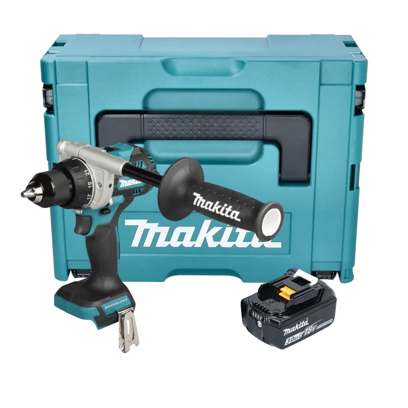 Begrenztes Angebot Makita DDF 492 F1J Akku Bohrschrauber 18 V 141 Nm Brushless + 1x Akku 3,0 Ah + Makpac - ohne Ladegerät