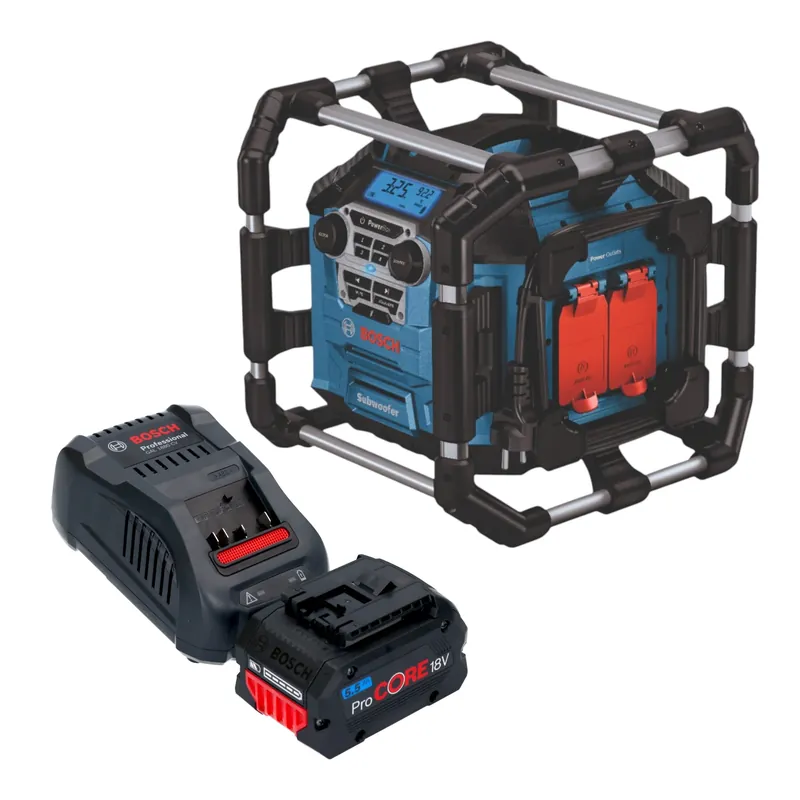 Abverkauf Bosch GPB 18V-5 C Professional Akku Radio 18 V Bluetooth + 1x ProCORE Akku 5,5 Ah + Ladegerät