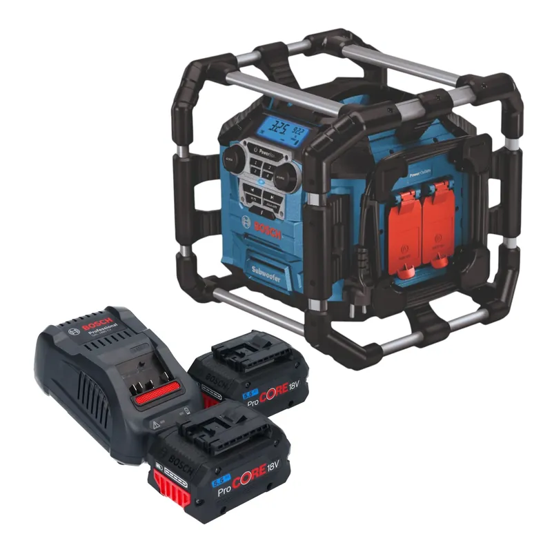 Preis Gesenkt Bosch GPB 18V-5 C Professional Akku Radio 18 V Bluetooth + 2x ProCORE Akku 5,5 Ah + Ladegerät