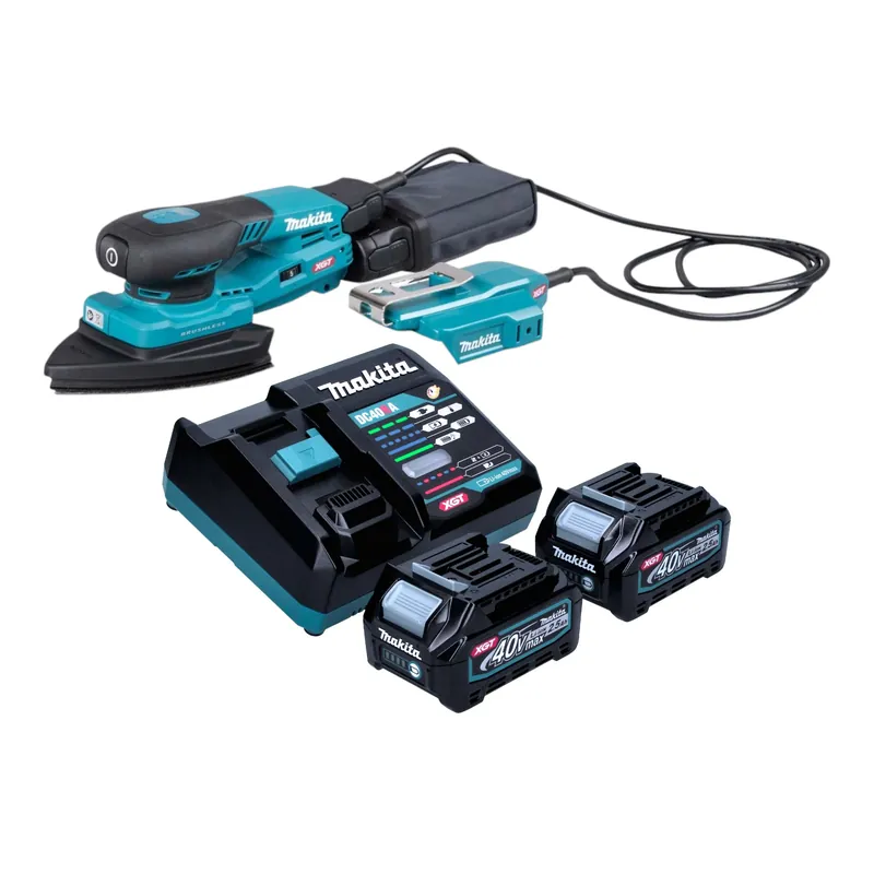Neuheit Makita BO 006 CGD201 Akku Deltaschleifer 40 V max. 100 x 150 mm 3,0 mm Hub Brushless + 2x Akku 2,5 Ah + Ladegerät