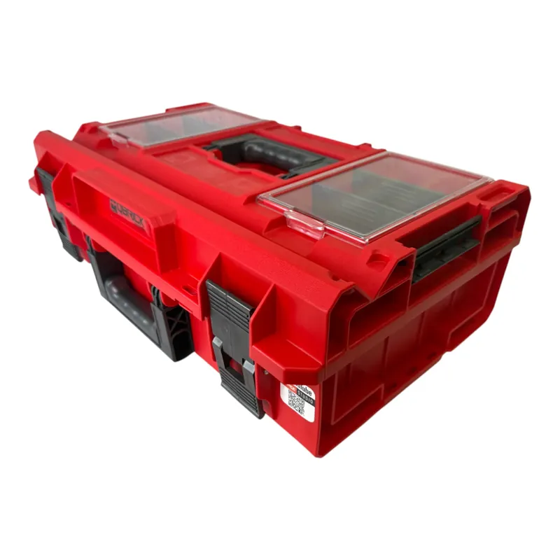 Direktkauf Qbrick System ONE 200 Profi RED ULTRA HD Custom Werkzeugkoffer modularer Organizer 585 x 385 x 190 mm 15,4 l stapelbar IP66 - alte Version