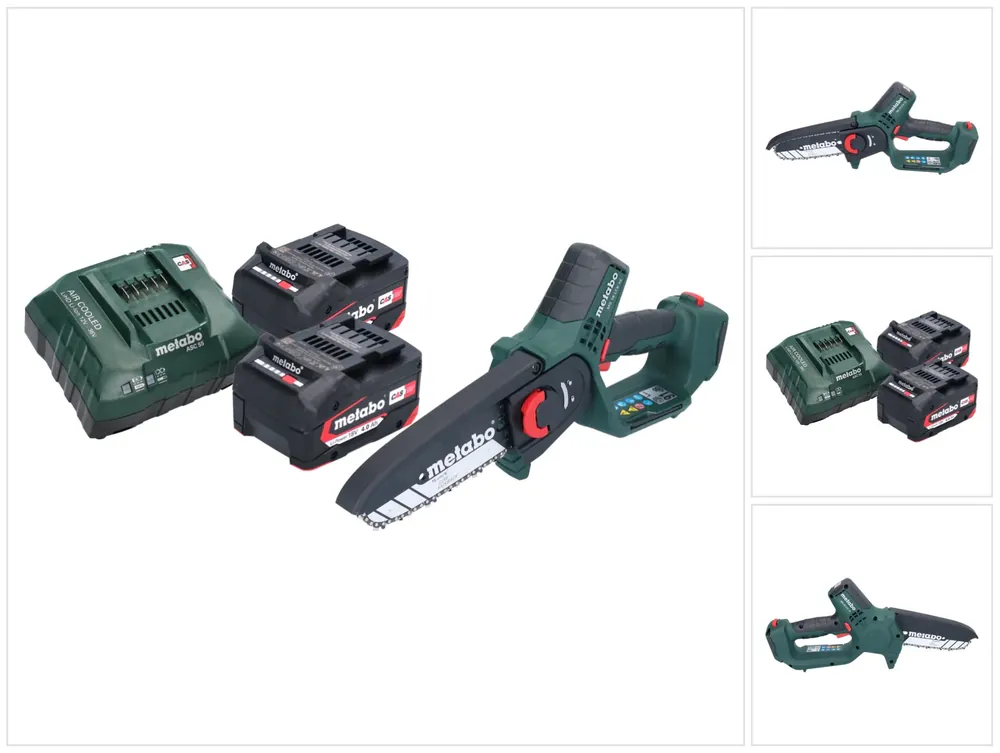 Metabo MS 18 LTX 15 Akku Gehölzsäge 18 V 15 cm 5 m/s + 2x Akku 4,0 Ah + Ladegerät Sale