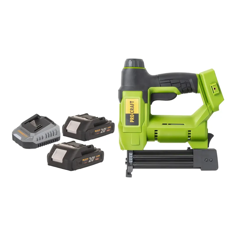 Echt Procraft PEH20 Akku Tacker 20 V 15 - 32 mm + 2x Akku 2,0 Ah + Ladegerät