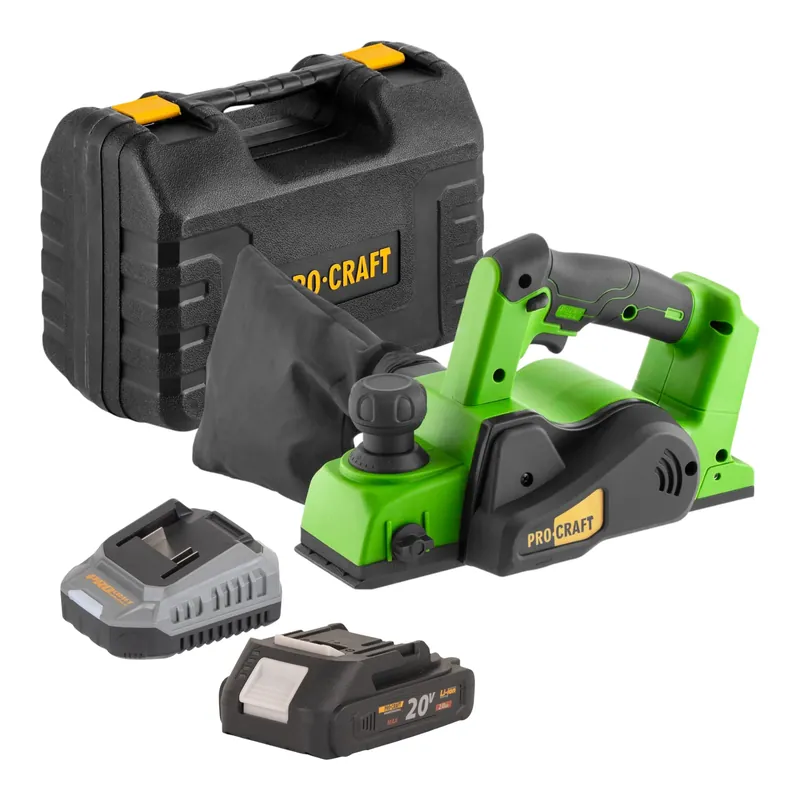Jetzt Bestellen Procraft PE20BLbb Akku Hobel 20 V 82 mm Brushless + 1x Akku 2,0 Ah + Ladegerät + Koffer